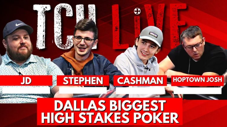 LIVE HIGH STAKES Cash Game ! $25/$25/$50 No-Limit Hold’em from Dallas, Texas