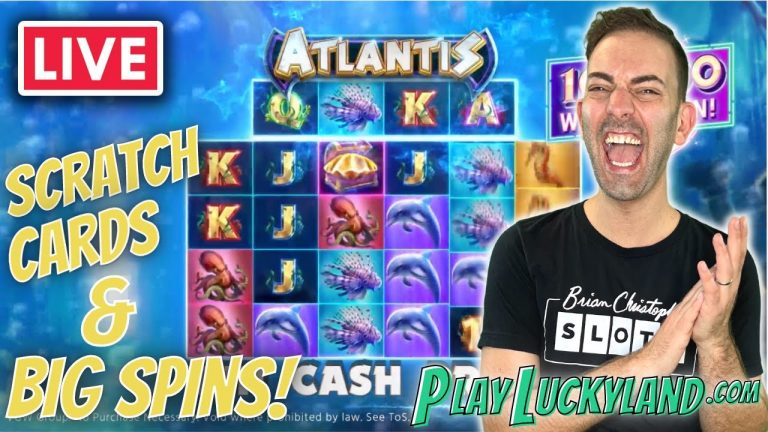 LIVE SCRATCHERS + BIG SPINS + BIG WINS ON PLAYLUCKYLAND.COM