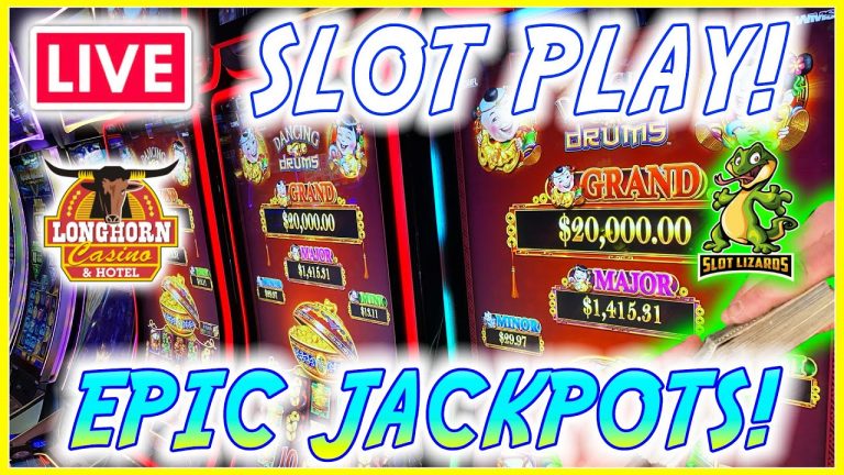 LIVE SLOTS! EPIC JACKPOT CHALLENGE! LET’S GO! LONGHORN CASINO!