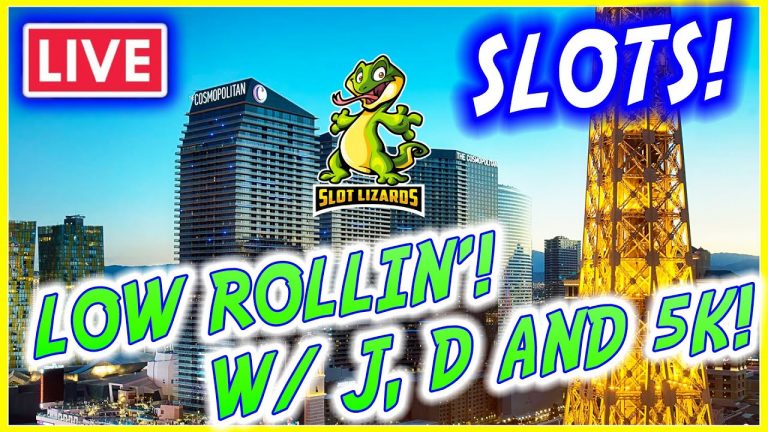 LIVE SLOTS! J, D AND 5K LOW ROLLIN’ WEDNESDAY! COSMO JACKPOTs PLEASE! EPISODE 21!