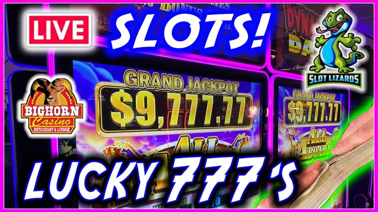 LIVE SLOTS! LET’S GET LUCKY AND HIT MASSIVE JACKPOTS! BIGHORN CASINO!