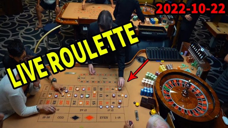 Live Roulette From Casino Table Night Friday Lots of Betting New Session 2022-10-22