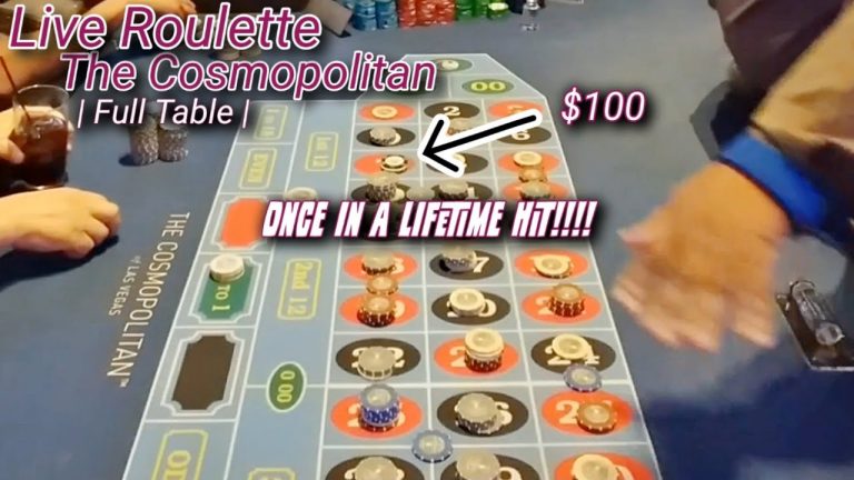 Live Roulette at The Cosmopolitan Las Vegas | Once in a Lifetime Hit!!!