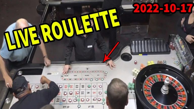 Live casino Roulette Table Evening Exclusive Lots of Betting quiet Session 2022-10-18