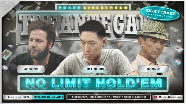 Luda Chris, JBoogs, Ronnie & Eli Play $5/5/100 Ante Game – Commentary by DGAF