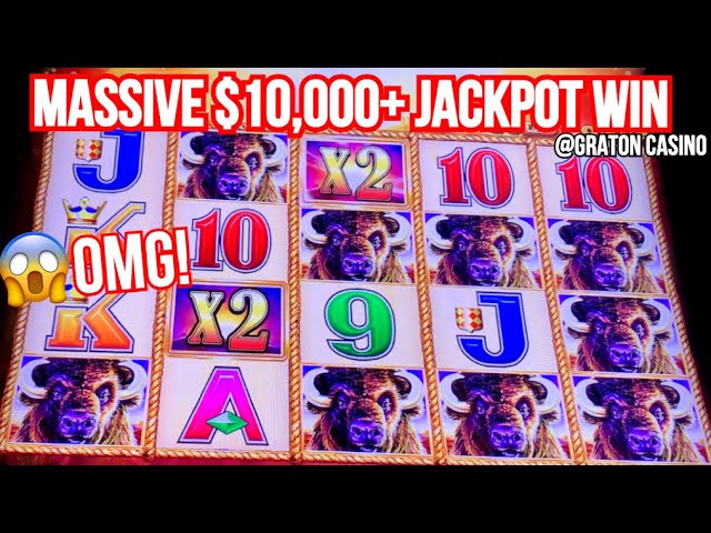 MASSIVE $10,000+ BUFFALO GOLD JACKPOT WIN @Graton Casino | NorCal Slot Guy