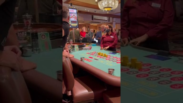 MEGA WIN on ROULETTE at Sams town in Las Vegas *INSANE*