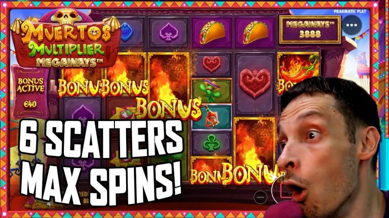 MUERTOS MULTIPLIER MEGAWAYS MAX 6 SCATTETS MAX SPINS BIG WIN at SOL!