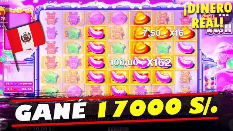 Mega Gran ganancia en Sugar rush! Tengo 17000 S/. en el juego de bonificación. Casino online Peru