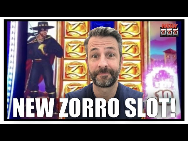 NEW SLOT ALERT! The NEW ZORRO slot machine!