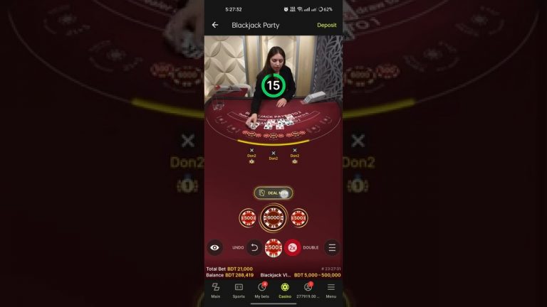 Online Blackjack win 246K to 403K BDT