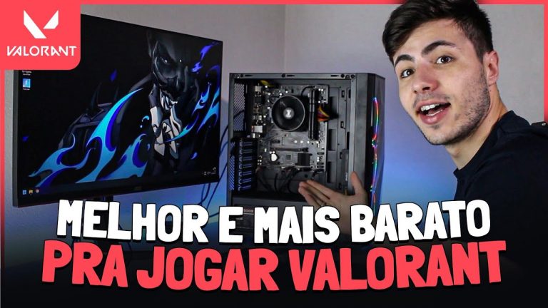 PC GAMER MELHOR E MAIS BARATO PRA JOGAR VALORANT + teste jogando