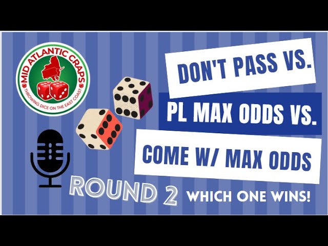 Part 2 #PassLineMAXOdds vs. #ComeMAXOdds vs. Flat Don’t with Some Odds #learncraps