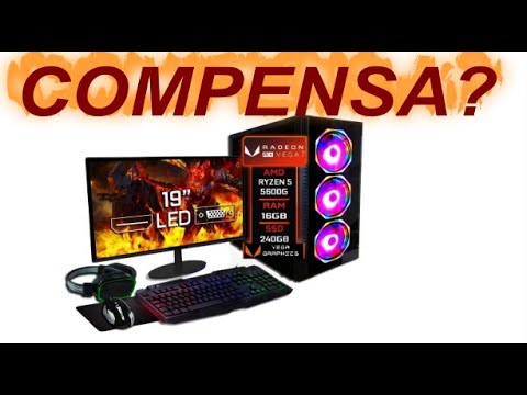 Pc Gamer Completo Amd Ryzen 5 5600G 16Gb Vega 7 Ssd 240Gb