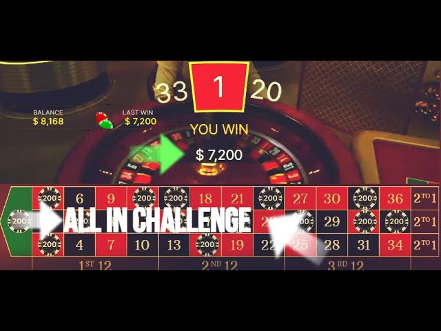 Roulette all in challenge with my Roulette System!