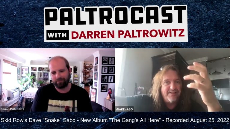 Skid Row’s Dave Snake Sabo interview #2 with Darren paltrowitz