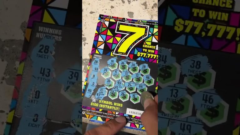 Symbol found ! LUCKY 7 Ca Scratcher