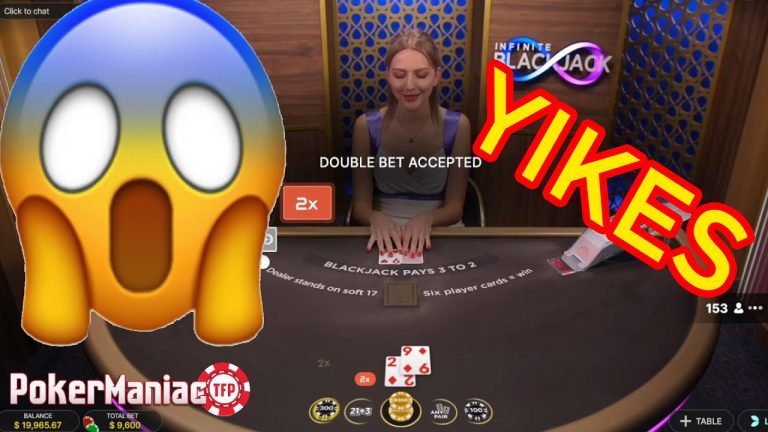 THE WORST BLACK JACK SESSION IN A WHILE I CANT BELIEVE IT!!! HUGE DOUBLE DOWN