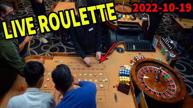 Table Roulette live from the casino Night Tuesday Session Fun Lots of Betting Full 2022-10-19