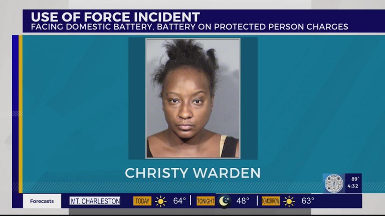 VIDEO: Las Vegas woman accused of chasing, stabbing man before fight with police