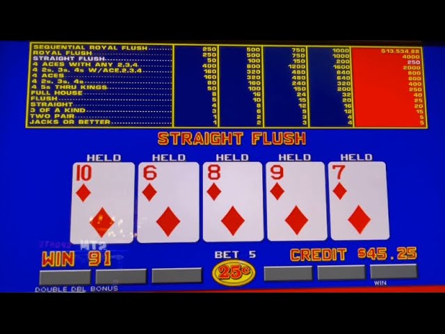 Video Poker: Double Double Bonus Poker Sequential Royal Session