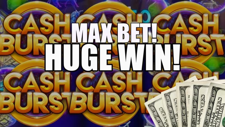 WINNING HUGE ON CASH BURST HIGH LIMIT SLOT MACHINE!