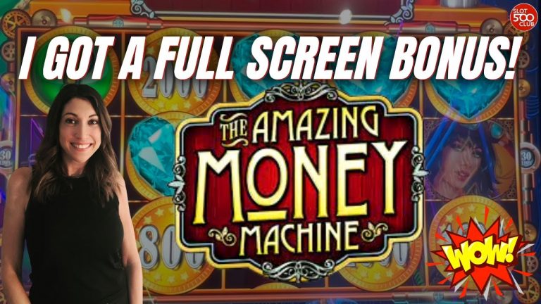 WOW! Full Screen BIG WIN on Amazing Money Machine slot machine #slots #casino #igt