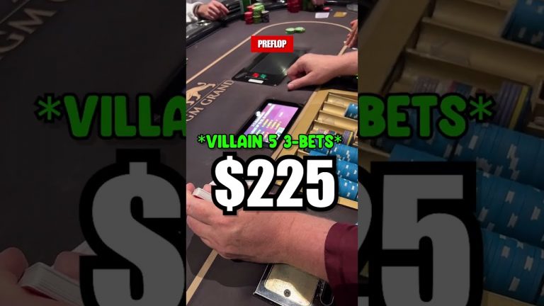 $100 straddle and get 77 on the button in a 2-5 game – No limit Texas Holdem Poker #shorts