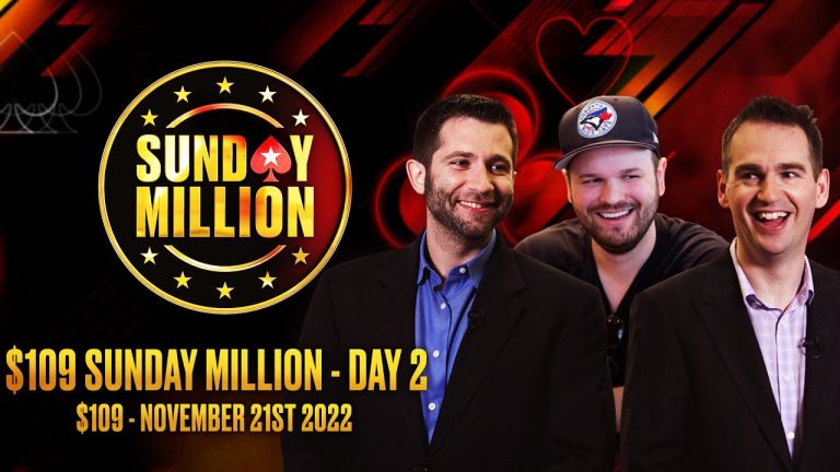 $109 SUNDAY MILLION – DAY 2 James, Joe & Griffin PokerStars