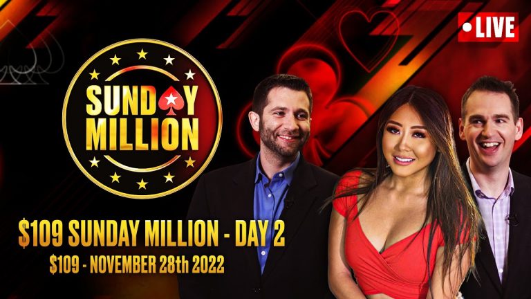 $109 SUNDAY MILLION – DAY 2 James, Joe & Maria PokerStars