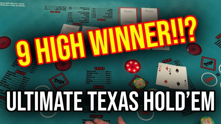 $2000 VS ULTIMATE TEXAS HOLD’EM!!! 9 HIGH REALLY!?