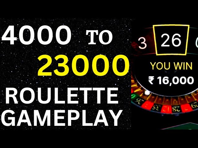 4000 TO 23,000 ROULETTE GAMEPLAY | @IndianCasinoGuy | #indiancasinoguy