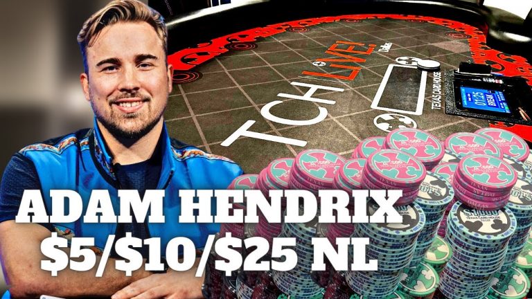 $5/$10/$25 No-Limit Hold’em w/Poker Master’s Winner Adam Hendrix