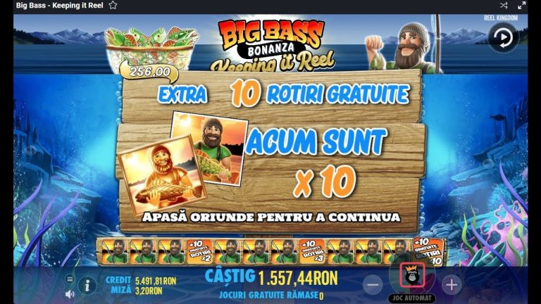 AM PRINS PESCARI CU x10 LA BIG BASS-UL NOU PE LIVE! Pacanistii 566 #aparate #pacanele #slots