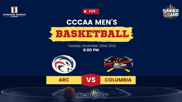 American River vs Columbia College Men’s Basketball LIVE 11/22/22