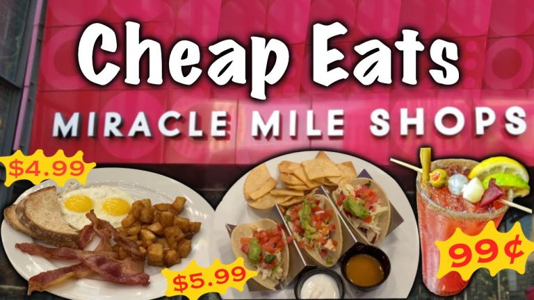 BEST Las Vegas CHEAP EATS at Planet Hollywood’s Miracle Mile Shops