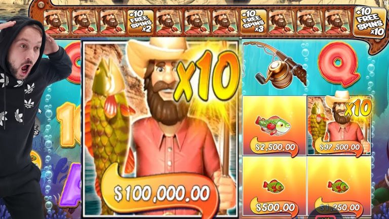 BIG BAS SPLASH – HIT x10 MULTIPLIER HUGE FISH – BIG CASINO SLOT WIN BONUS BUY 10 FREE SPINS x10