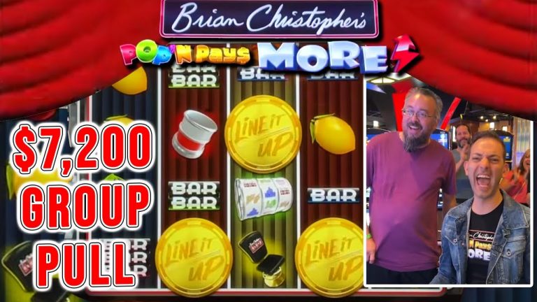 Biggest Group Pull at $7,200 on BCSlots Pop’N Pays More Jamul Casino!