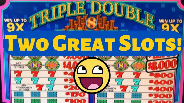 Blazing 7’s & Triple Double Dollar Slot Play!