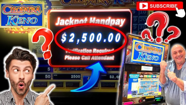 Cleopatra Keno $2500 Jackpot