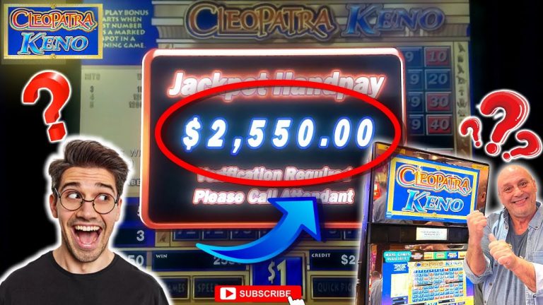 Cleopatra Keno Bonus Time Jackpots