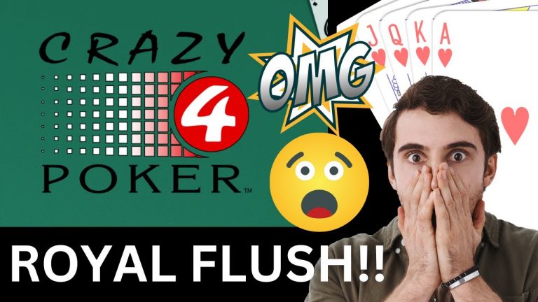 Crazy 4 Poker – Royal Flush!!!! (After stupidly folding a straight – dumb I know)