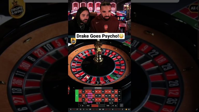 Drake Goes Psycho On Roulette! #drake #bigwin #roulette #biggestwin