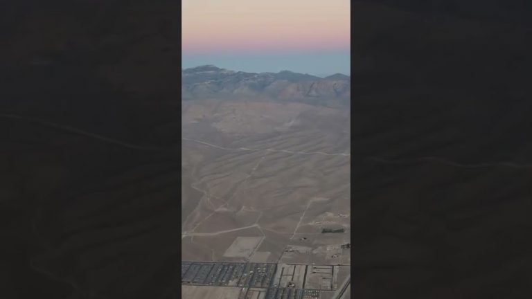 Flying over Las Vegas