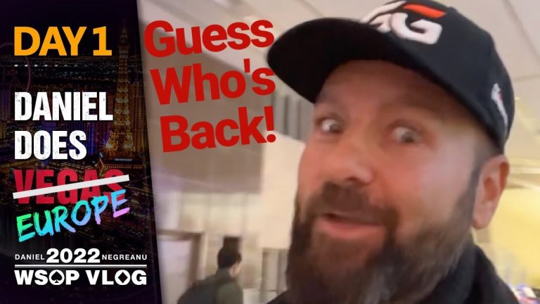 GUESS WHO’S BACK! – 2022 WSOP Europe Poker Vlog Day 1