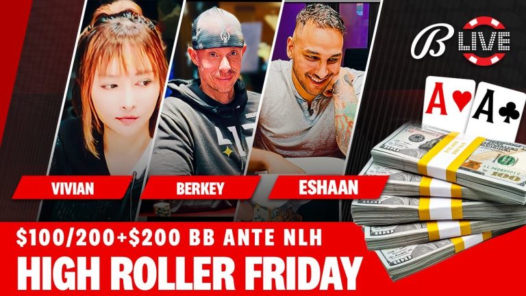 HIGH ROLLER FRIDAY – $100/$200/$200 – Live at the Bike!