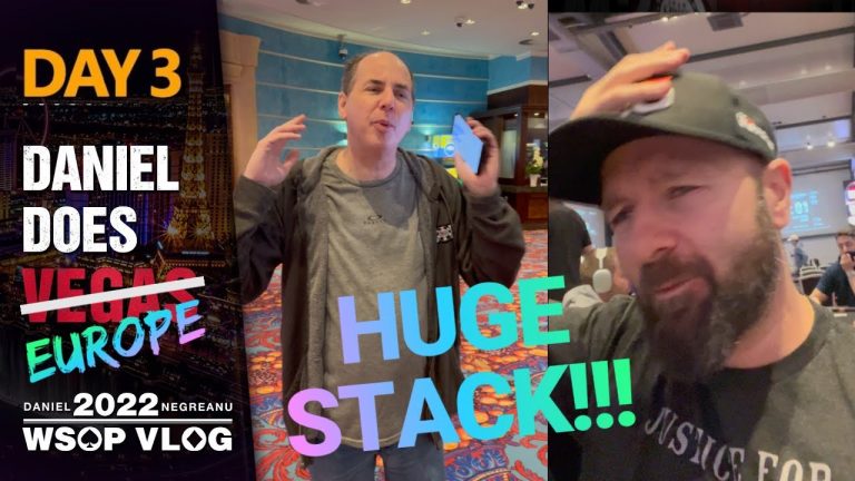 HUGE STACK near the BUBBLE! – 2022 WSOPE Poker Vlog Day 3