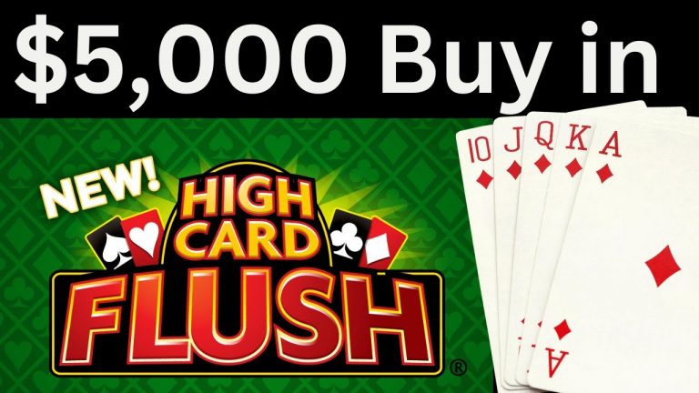 High Card Flush – $5000 buy in – Feel the flush rush!