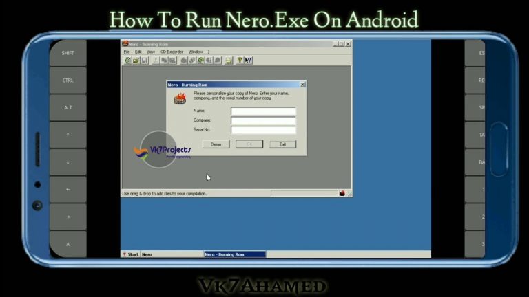 How To Run Nero.Exe On Android [2022] || Vk7projects || Exagear Windows emulator || Nero