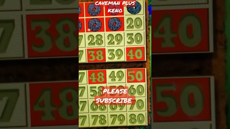 I HIT 6 OF 7 NUMBERS ON CAVEMAN PLUS KENO! #LasVegas #Vegas #TheOrleans #Keno #KenoNation #Casino